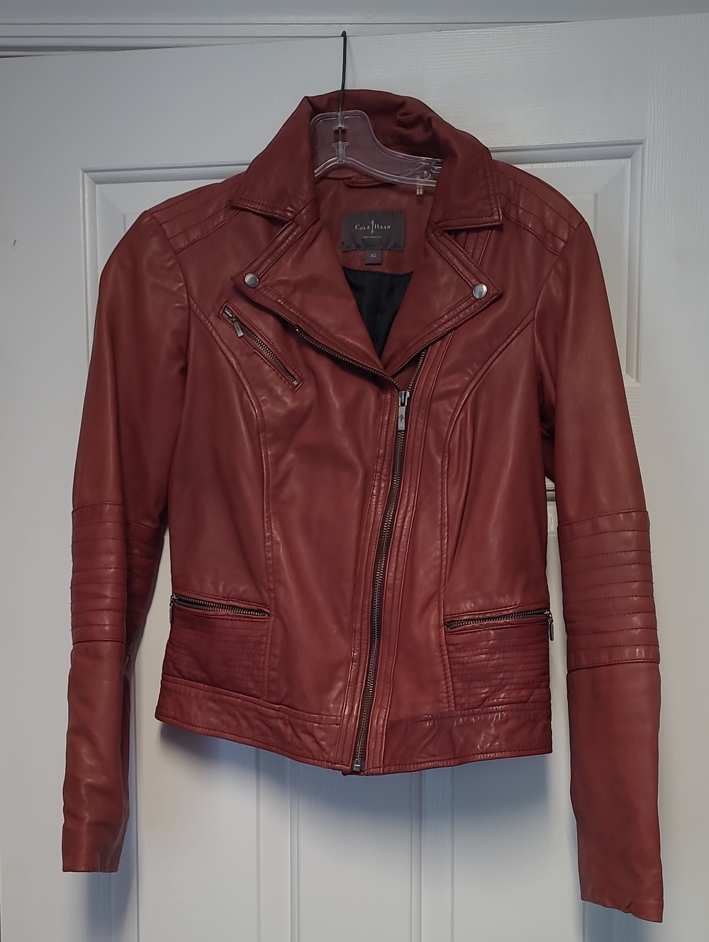 Leather Jacket Cole Haan XS